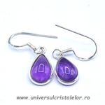 Cercei ametist lacrima