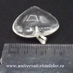 Pandantiv cristal de stanca inima