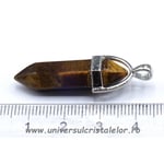 Pandantiv ochi de tigru dublu varf