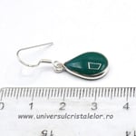 Cercei onix verde lacrima