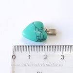 Pandantiv howlit albastru inimioara