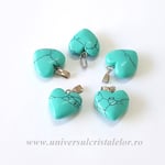 Pandantiv howlit albastru inimioara