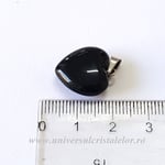 Pandantiv obsidian negru inimioara