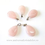 Pandantiv cuart roz lacrima