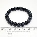 Bratara obsidian fulg de nea