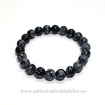 Bratara obsidian fulg de nea