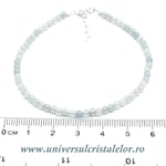 Bratara acvamarin rotund slefuit - 3,1mm