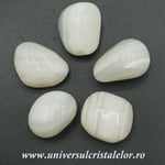 Agat alb piatra rulata