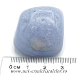 Agat albastru dantela piatra rulata