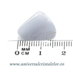 Agat albastru dantela piatra rulata