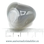 Agat gri piatra rulata