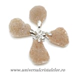 Pandantiv agat natural cristalizat