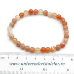 Bratara Agat de Botswana roz