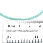Bratara amazonit cub fatetat - 2,15mm
