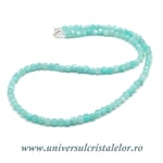 Colier amazonit cub fatetat - 4,5mm