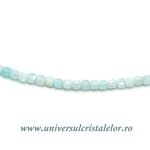 Colier amazonit cub fatetat - 2,5mm