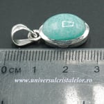 Pandantiv amazonit cabochon oval