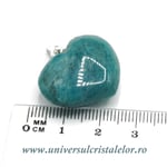 Pandantiv amazonit inima