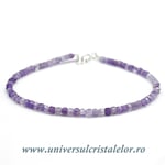 Bratara ametist cub fatetat - 2,6 mm