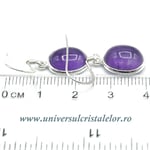 Cercei ametist ovali