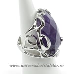 Inel ametist oval reglabil m3