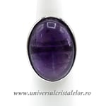Inel ametist oval reglabil m5
