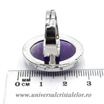 Inel ametist oval reglabil m5