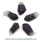 Pandantiv ametist bicolor varf natural