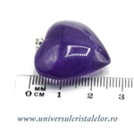 Pandantiv ametist inima