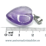 Pandantiv ametist inima