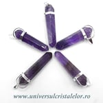 Pandantiv ametist dublu varf