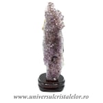 Ametist pe suport de lemn