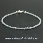 Bratara angelit rotund fatetat - 2,5 mm