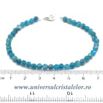 Bratara apatit rotund fatetat - 4,3 mm