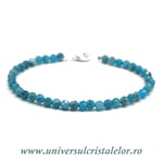 Bratara apatit rotund fatetat - 4,3 mm