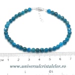 Bratara apatit rotund fatetat - 4,6mm