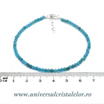 Bratara apatit rotund fatetat - 2,7 mm