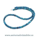 Colier apatit rotund fatetat - 5,2 mm