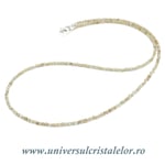 Colier apatit galben rotund fatetat - 2 mm