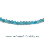 Colier apatit rotund fatetat - 2 mm