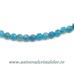 Colier apatit rotund fatetat - 3,9 mm