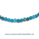 Colier apatit rotund fatetat - 4,3mm