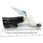 Figurina aragonit papagal m1
