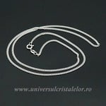 Lantisor Argint model cuban subtire m1- 55cm