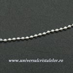 Lănțișor din argint 925 model biluțe 50 cm