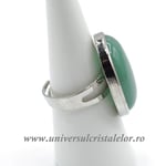 Inel aventurin oval reglabil m5