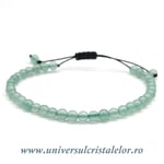 Bratara aventurin rotund - 4 mm cu snur reglabil