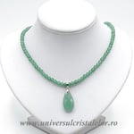 Colier cu pandantiv aventurin lacrima