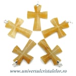 Pandantiv aventurin galben cruciulita