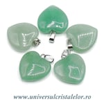 Pandantiv aventurin inima